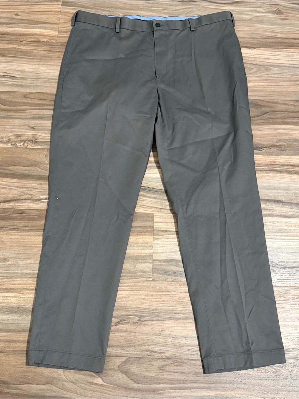 Brooks Brothers Pants Mens 42x32 Gray Cotton Blend Stretch Chino Clark Fit